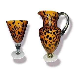 GLOBAL AMICI Safari 50oz Glass Pitcher & Goblet